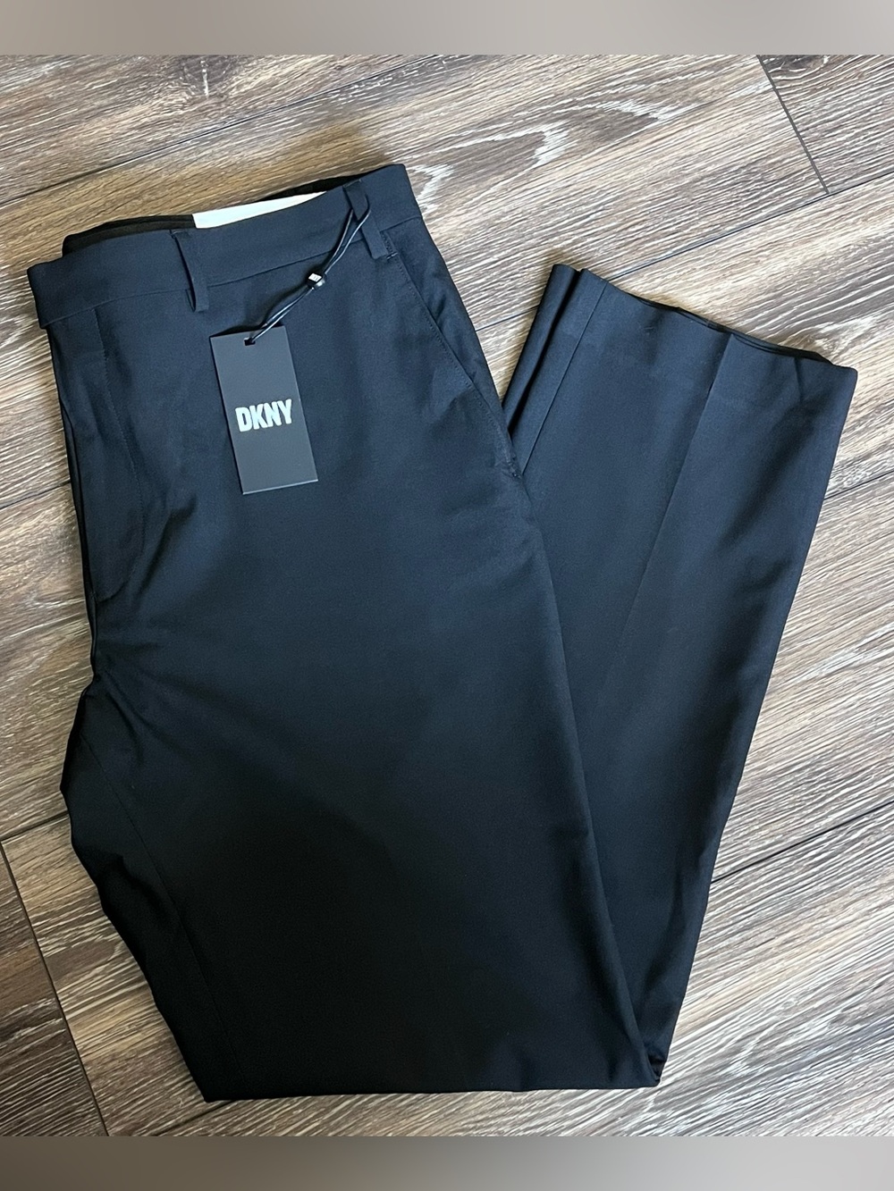 DKNY Dario Black Dress Pants Mens 36x30